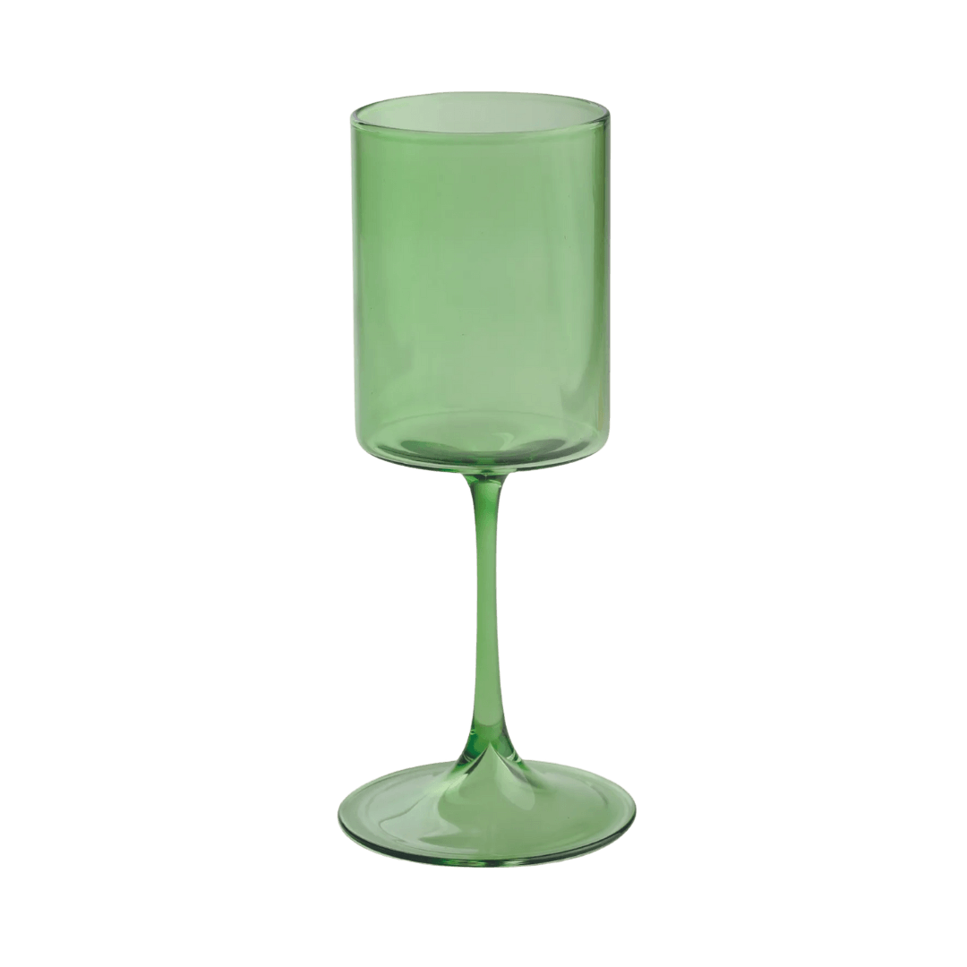 Taça para Vinho A\Casa Ava Vidro Verde 385ml